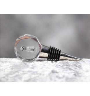 Lowchen, Little Lion Dog - Bottle stopper, crystal wine stopper with photo, personalised gift for bartender by Art-Dog brand