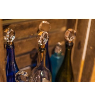 Petit chien lion - Bouchon de bouteille, bouchon de vin en cristal avec photo, cadeau personnalisé pour barman par la marque Art-Dog