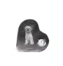 Lowchen, Little Lion Dog - crystal clock with a dog picture, heart-shaped shelf clock, personalized standing clock by Art-Dog brand