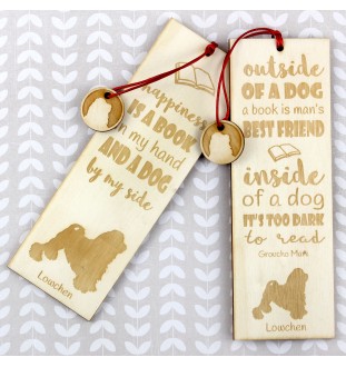 Lowchen, Little Lion Dog - dog bookmark, personalized bookmark, gift for bookworm from Art-Dog brand