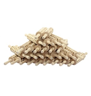 Lowchen, Little Lion Dog - patterned rolling pin with a dog, rolling pin for dough and ceramics, a gift for a pastry chef from the Art-Dog brand