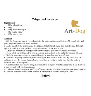 Lowchen, Little Lion Dog - rolling pin with a dog, decorating cookies with a rolling pin in patterns, a gift for the ceramicist of the Art-Dog brand