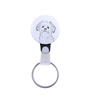 Petit chien lion - porte-clés avec l'image d'un chien, pendentif avec la propre graphique de la marque Art-Dog