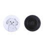 Lowchen, Little Lion Dog - magnet with a dog's pupil, exceptionally light, strong magnet, handmade product by the Art-Dog brand