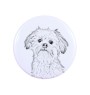 Lowchen, Little Lion Dog - magnet with a dog's pupil, exceptionally light, strong magnet, handmade product by the Art-Dog brand