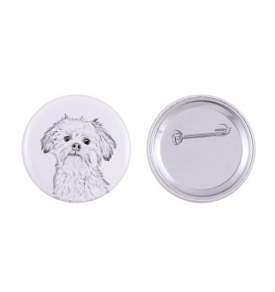 Petit chien lion - badge avec votre chien, ajoutez votre propre photo, marque Art-Dog