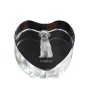 Lowchen, Little Lion Dog - a photo of a dog in crystal, crystal heart, unique photo frame from the Art-Dog brand