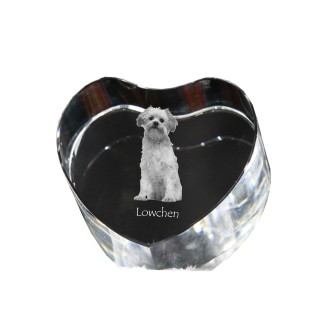 Lwi piesek serce kryształowe z psem Art-Dog