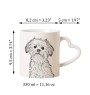 Löwchen - Tasse mit Hund, entzückende Tasse mit herzförmigem Henkel, universelles Geschenk der Marke Art-Dog