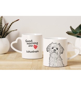 Petit chien lion - tasse avec chien, une tasse adorable avec une anse en forme de cœur, un cadeau universel de la marque Art-Dog