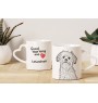 Lowchen, Little Lion Dog - cup with a dog, adorable cup with a heart-shaped handle, universal gift from the Art-Dog brand
