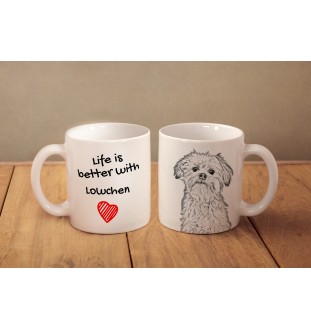 Lowchen, Little Lion Dog - cup with a dog, cup with a photo, personalized gift from the Art-Dog brand