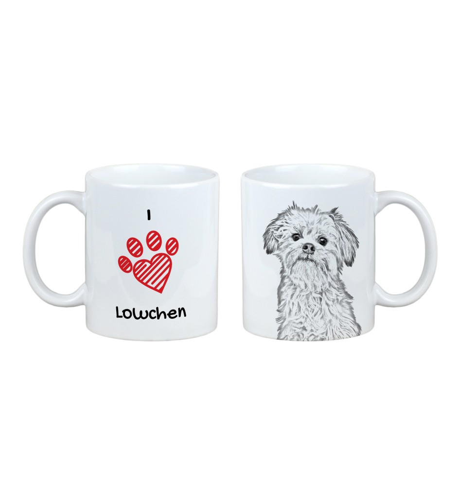 Petit chien lion - tasse avec chien, une tasse adorable avec une illustration, un cadeau avec votre photo de la marque Art-Dog