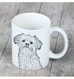 Lowchen, Little Lion Dog - cup with a dog, cute cup with graphics, a gift with your photo from the Art-Dog brand