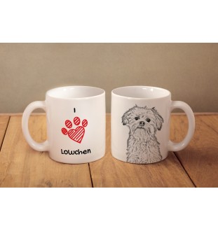 Petit chien lion - tasse avec chien, une tasse adorable avec une illustration, un cadeau avec votre photo de la marque Art-Dog