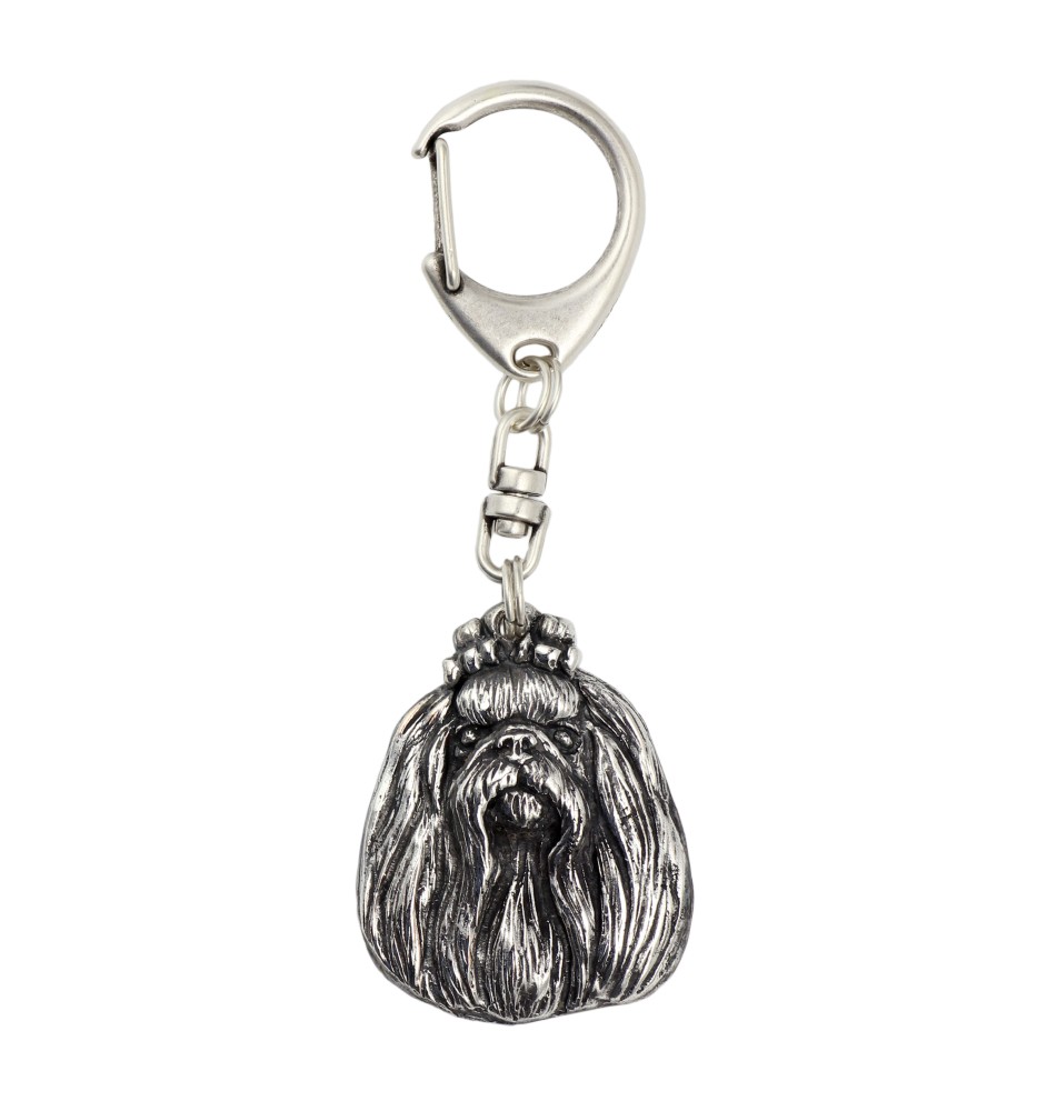 Bichon maltais, Maltese - Porte-clés argenté avec chien, décoration de sac à main, pendentif de sac à dos par la marque Art-Dog