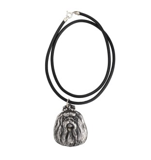 Malteser - Halskette mit Hund, versilberter Anhänger für Hundefans, einzigartiger Schmuck der Marke Art-Dog