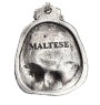 Maltese - Necklace with dog, silver-plated pendant for dog fan, unique jewelry by Art-Dog brand