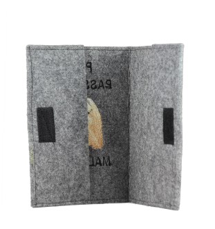 Bichon maltais, Maltese - Porte passeport pour chien, porte document, cadeau pour le voyageur de la marque Art-Dog