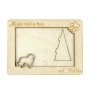 Maltese - Photo frame, engraved wooden frame, a lovely gadget for the dog lover by Art-Dog