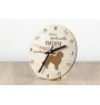 Bichon maltais, Maltese - horloge avec chien, horloge en bois avec gravure, horloge personnalisée par Art-Dog