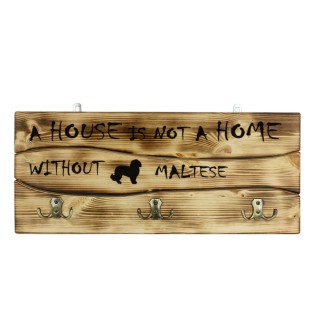 Maltese - clothes hanger with a dog, medal display, home decoration from the Art-Dog brand