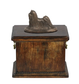 Maltese - urn for the ashes of a dog, urn with a statuette, elegant urn in the classic style of the Art-Dog brand