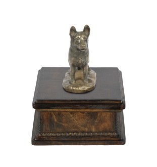Malteser - Hund Ascheurne, klassische Urne mit Statue, elegante Urne mit Hund von der Marke Art-Dog