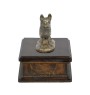 Malteser - Hund Ascheurne, klassische Urne mit Statue, elegante Urne mit Hund von der Marke Art-Dog