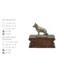 Malteser - Hund Ascheurne, klassische Urne mit Statue, elegante Urne mit Hund von der Marke Art-Dog