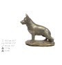 Maltańczyk drewniana niska urna Art-Dog