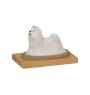 Maltese - painted figurine, statue, figure, made by the artist, brand Art-Dog