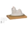 Maltese - painted figurine, statue, figure, made by the artist, brand Art-Dog