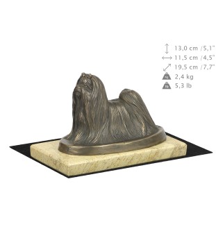 Bichon maltais, Maltese - statuette de chien, figurine de silhouette de chien, trophée pour exposition de chiens de la marque Art-Dog