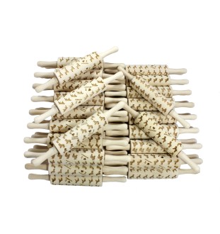 Maltese - rolling pin for dough with a dog, patterned rolling pin for ceramics, a gift for a cook from the Art-Dog brand