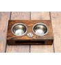 Mâtin napolitain, Mâtin de Naples, Napolitain - support en bois avec des bols pour chien, bols pour chien en acier, cadeau pour l'adoption d'un chien de la marque Art-Dog