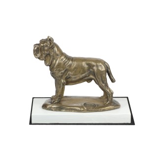 Mastif neapolitański statuetka na białym drewnie Art-Dog