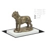 Neapolitan Mastiff, Mastino Napoletano - dog figurine, figure on a white base, trophy for Art-Dog dog show exhibition