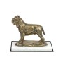 Neapolitan Mastiff, Mastino Napoletano - dog figurine, statue on white marble, trophy for Art-Dog dog show exhibition