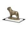 Mastino Napoletano, Neapolitanischer Mastiff - Hundestatue, Figur auf weißem Marmor, Trophäe für die Art-Dog-Hundeaustellung