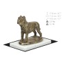 Mâtin napolitain, Mâtin de Naples, Napolitain - une statuette de chien, une figurine en marbre blanc, un trophée pour l'exposition de chiens de la marque Art-Dog