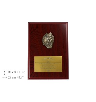 Mastino Napoletano, Neapolitanischer Mastiff I - Flachrelief eines Hundes, kleiner Dekor, realistische Plakette mit Hund von der Marke Art-Dog