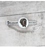 Neapolitan Mastiff, Mastino Napoletano - geometric tie clip with a picture and inscription from Art-Dog