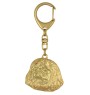 Pekingese, Pekinese, Peke - Gilded key ring with dog, handbag decoration, luxury accessory by Art-Dog brand