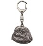 Pékinois - Porte-clés argenté avec un chien dans une boîte cadeau, décoration de sac à main, pendentif de sac à dos par la marque Art-Dog