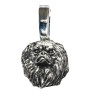 Pékinois - Collier pour chien, pendentif plaqué argent pour l'amoureux des chiens, bijoux subtils par Art-Dog