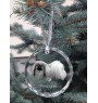 Pékinois - boule de Noël en cristal avec une photo, photo de chien dans le cristal, décoration personnalisée pour sapin de Noël de la marque Art-Dog