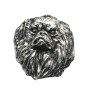 Pekingese, Pekinese, Peking-Palasthund  - Versilberte Hundebrosche, elegante Anstecknadel, Jackenreversschmuck der Marke Art-Dog