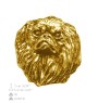 Pékinois - Broche de chien dans une boîte décorative, épingle élégante en plaqué or, épingle de veste de la marque Art-Dog