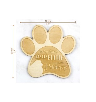 Pekińczyk podkładka pod kubek ze sklejki Art-Dog